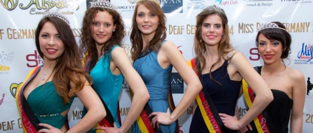 Siegerinnen der Wahl zu Miss Deaf Germany 2014 in Berlin