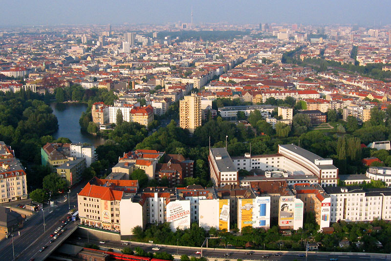 Blick vom Berliner Funkturm auf die Innenstadt