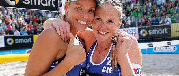 Die Siegerinnen in Berlin: Kristyna Kolocova und Marketa Slukova