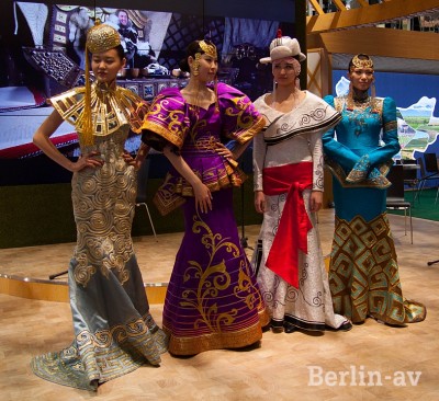 Mongolische Models auf der ITB 2015