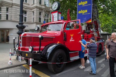 Auch Nutzfahrzeuge sind in diesem Jahr dabei. Feuerwehrfahrzeug Krupp Tiger von 1955 - Classic Days Berlin