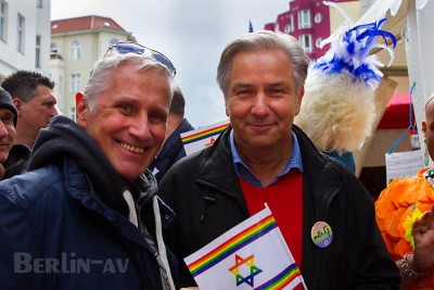 Der ehemalige Regierende Bürgermeister Klaus Wowereit mit Partner Jörn Kubicki
