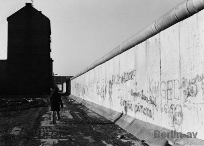 Alte Berlinfotos - Die Berliner Mauer in Kreuzberg