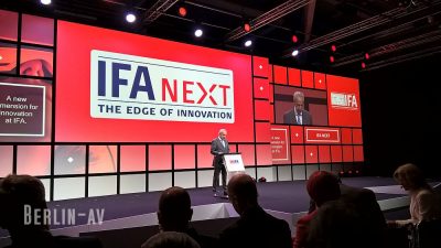 Auf der IFA 2017-Eröffnungspressekonferenz